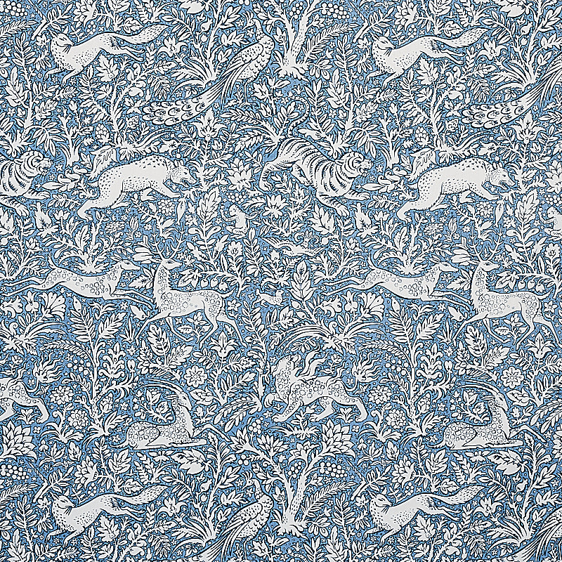 Schumacher Khan's Park Chambray Fabric Sample 2603275