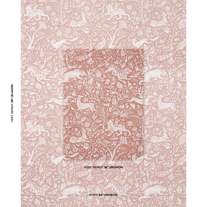 Schumacher Khan'S Park Mediterranean Spice Fabric Sample 2603277