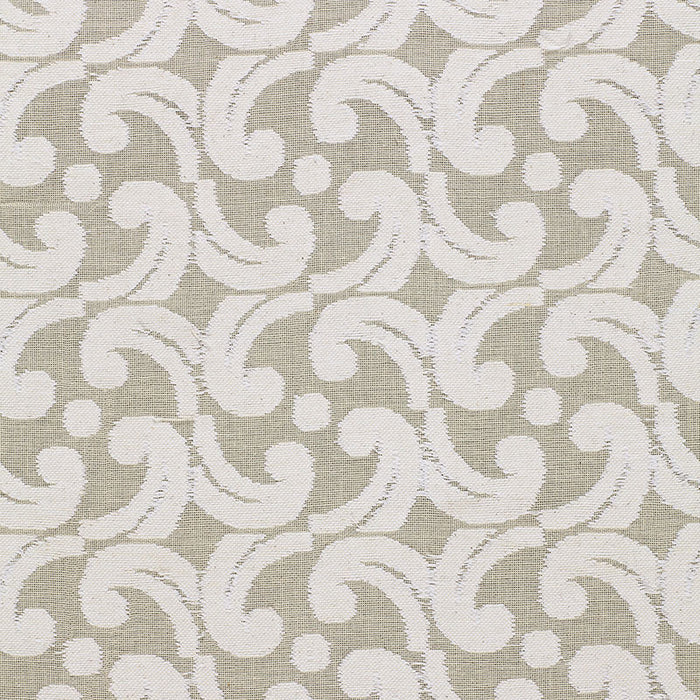Schumacher Baroque Cutwork Natural Fabric Sample 2608480