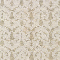 Schumacher Heart Vine Cutwork Casement Natural Fabric 2609520