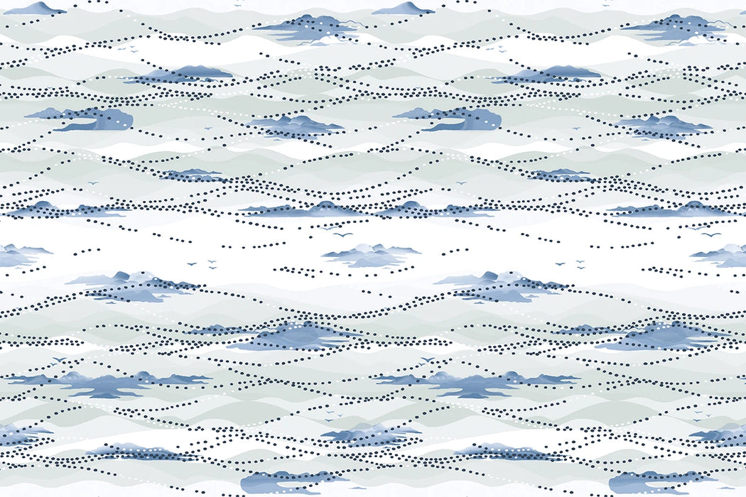 Christopher Farr Island Atmosphere Midnight Blue Wallpaper