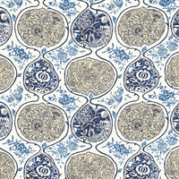 Schumacher Katsugi Blues Fabric 2620933