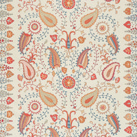 Schumacher Lakai Printed Embroidery Ivory Fabric 2643360
