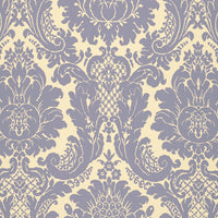 Schumacher Harmon Manor II Blue Fabric 2643543