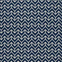 Schumacher Chevron Print Navy Fabric 2644031