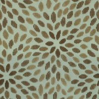 Schumacher Kiku Silk Velvet Aqua & Cocoa Fabric 2644280
