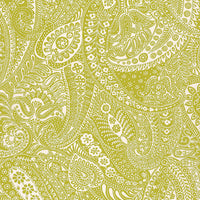 Schumacher Paisley Print Soft Chartreuse Fabric 2644321