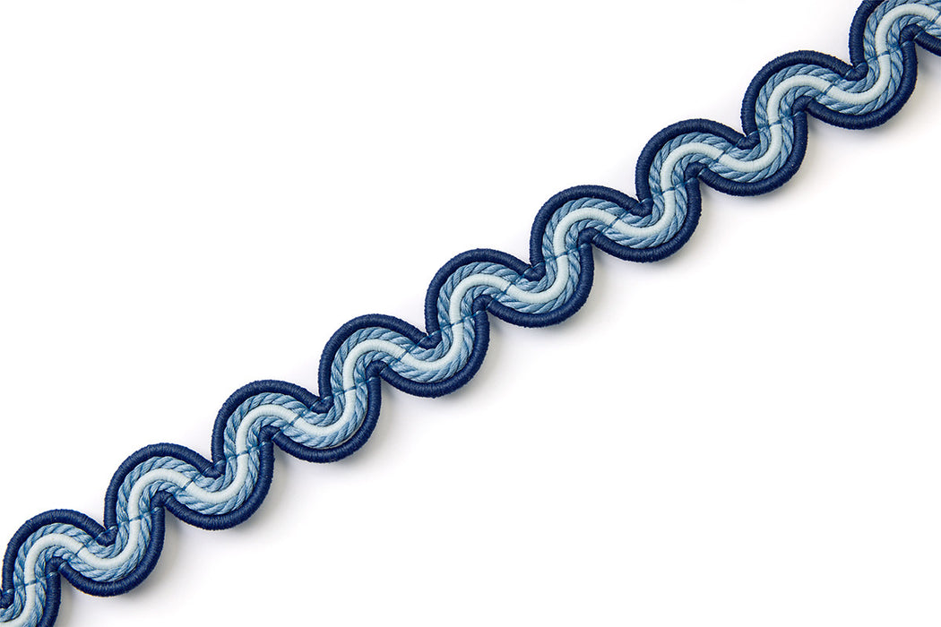 Christopher Farr Tikal Twist Tape Azzurro Trim Sample
