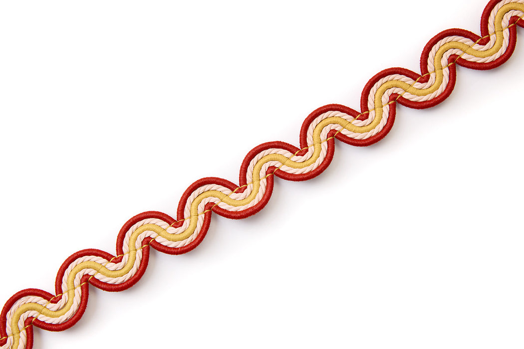 Christopher Farr Tikal Twist Tape Rosso Trim Sample