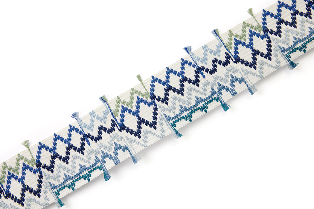 Christopher Farr Solola Border Azzurro Trim Sample