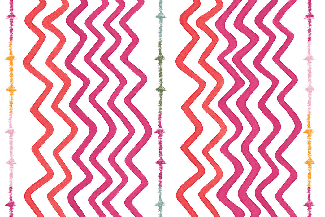 Christopher Farr Rick Rack Fuchsia Wallpaper
