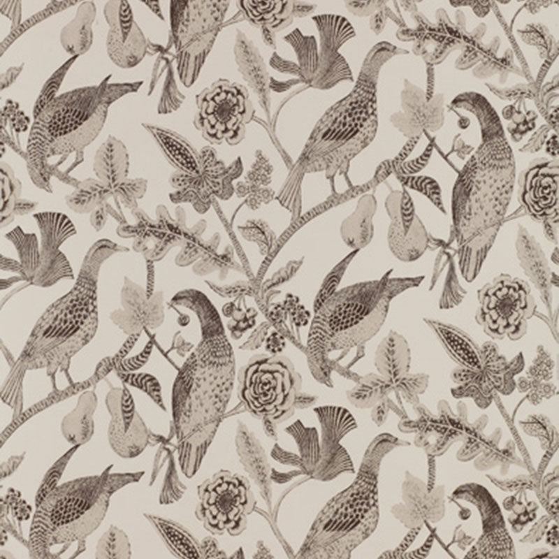 Schumacher Katmandu Graphite Wallpaper Sample 2700203
