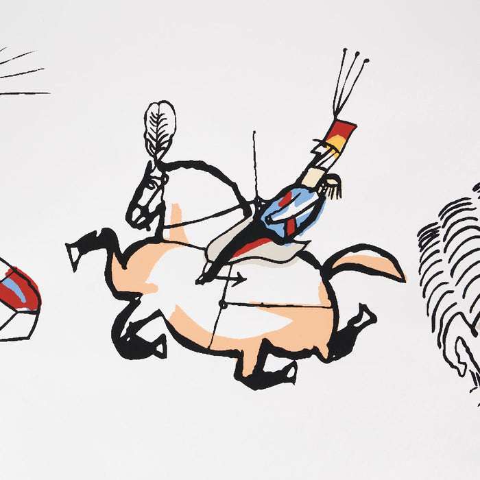 Schumacher Horses Multi On White Wallpaper 2703960