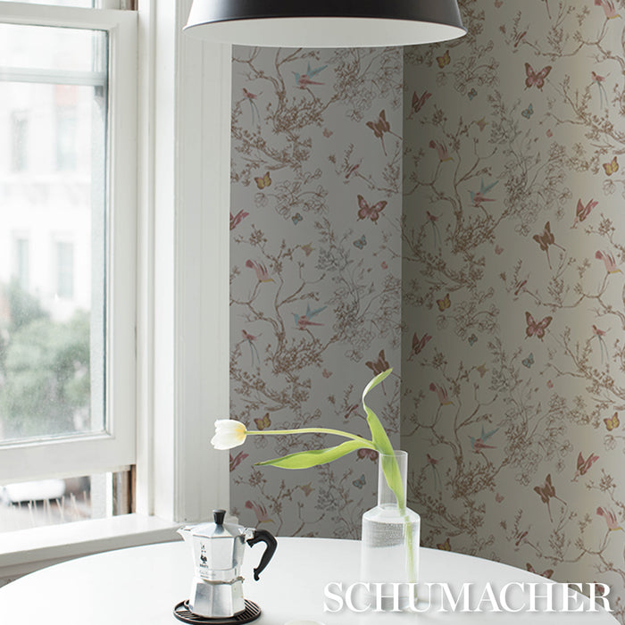 Schumacher Birds & Butterflies Spring Wallpaper 2704423