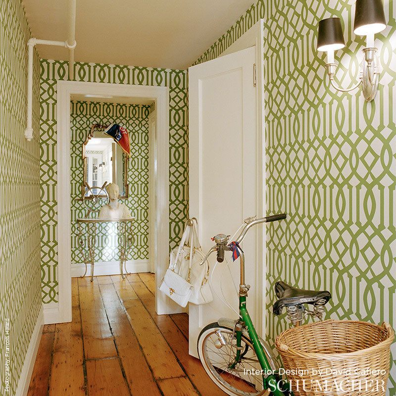 Schumacher Imperial Trellis Citrine 2707213 Wallpaper | 40% Off (Samples)