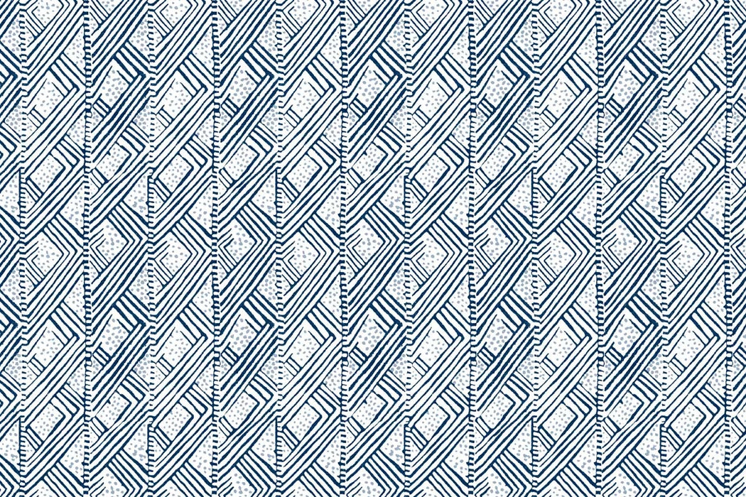 Christopher Farr Belge Lapis Blue Wallpaper Sample