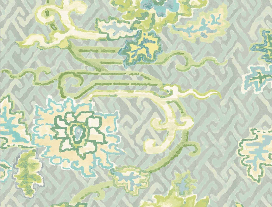 No.9 Thompson Paradise Vine  Lagoon Wallpaper N9021037002