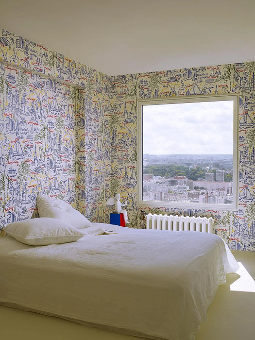 Pierre Frey Le Voyage Eternel Multicolore Wallpaper Sample FP202001
