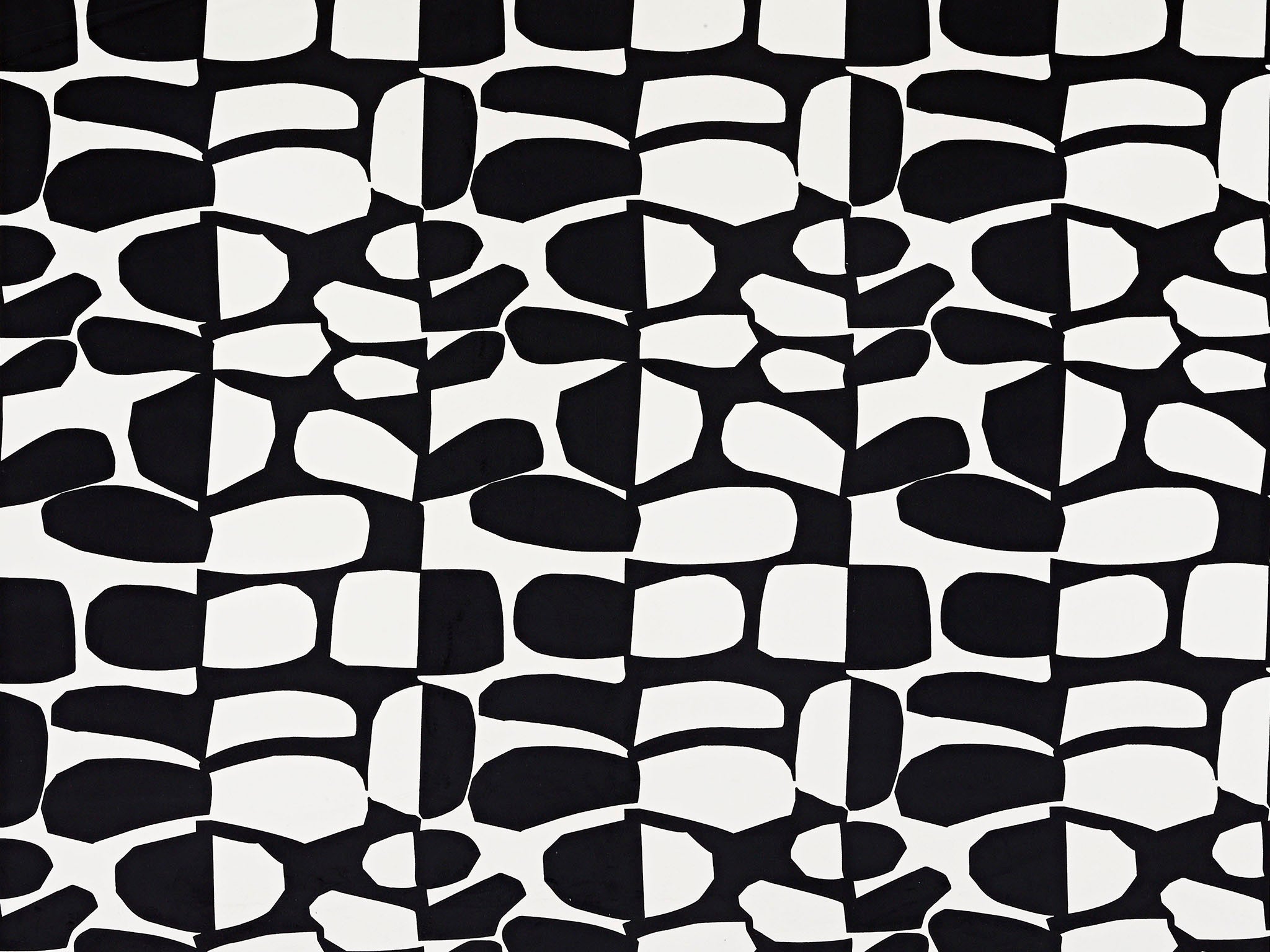 Pierre Frey Small Surprise Noir & Blanc Fabric F3486001
