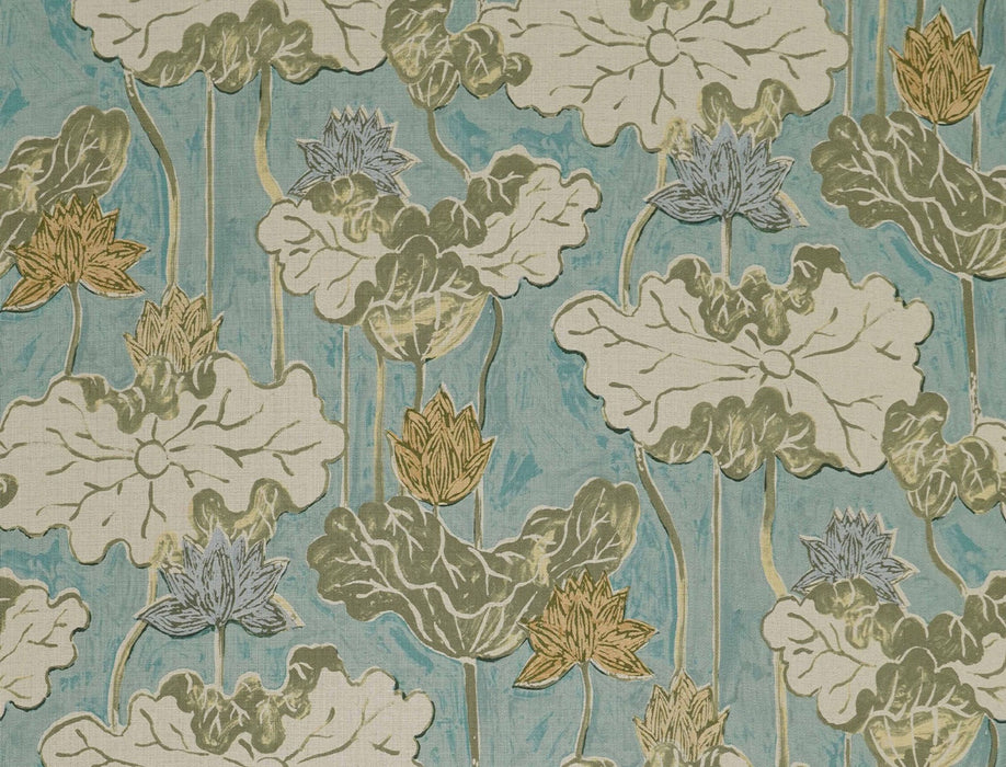 No.9 Thompson Ninfea Mania Olive Fabric Sample N9012313002