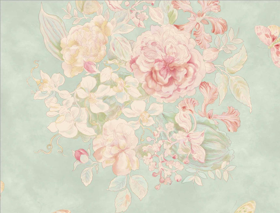 No.9 Thompson Jim's Garden  Blue Grass Wallpaper Sample N9021033003