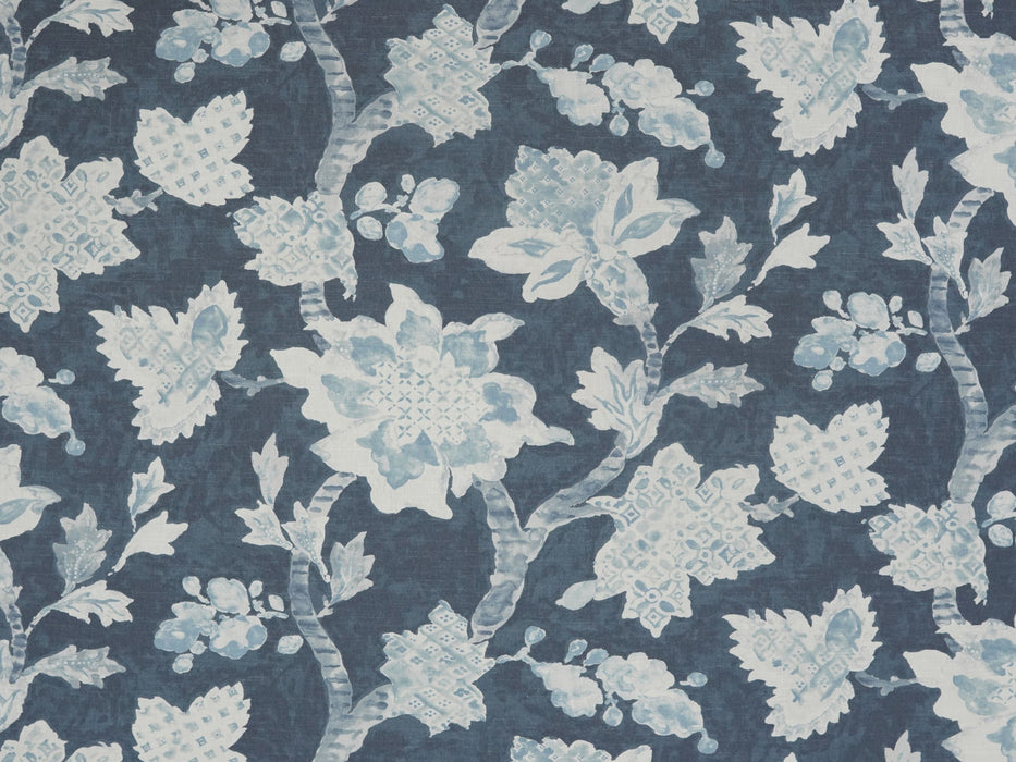No.9 Thompson Feuillage Indigo Fabric Sample N9012433002