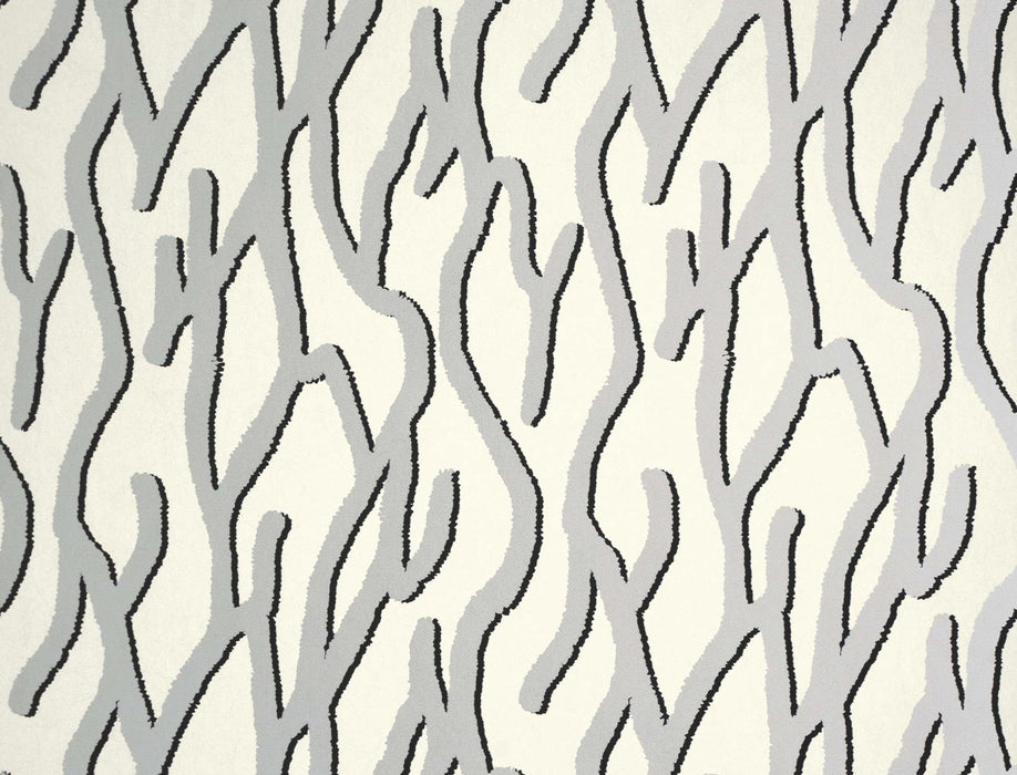Jim Thompson Pacific Coral  Silver Wallpaper Sample JT021071001