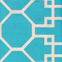 Quadrille Brighton Reverse Turquoise Fabric 300422F