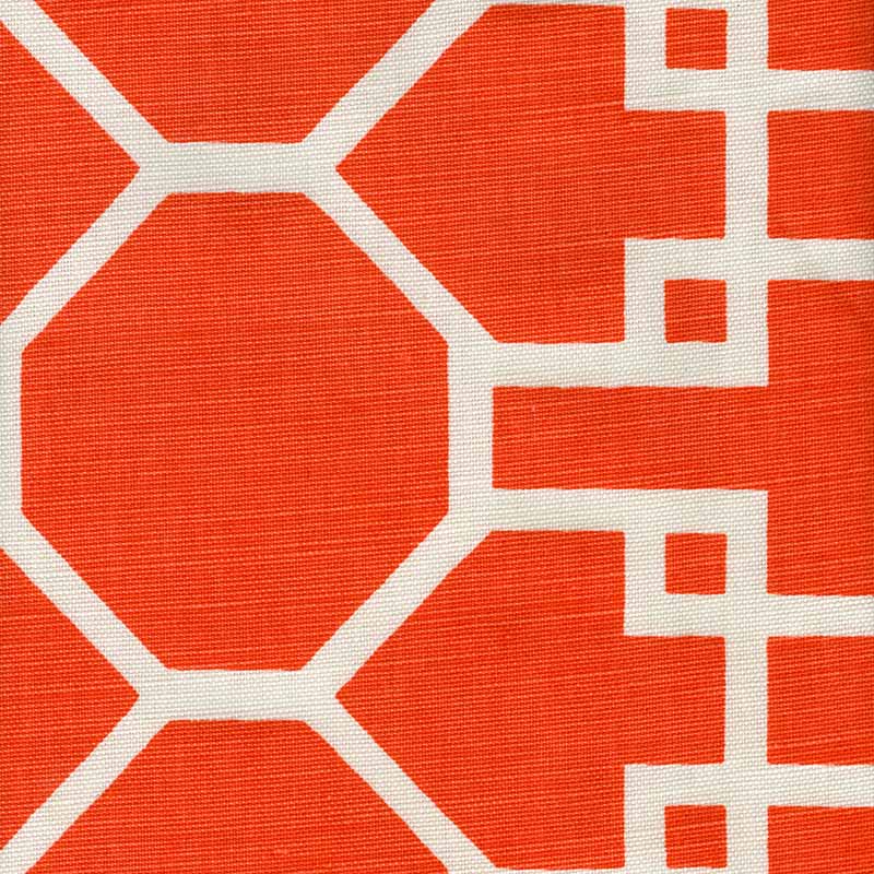 Quadrille Brighton Reverse Orange Fabric 300423F