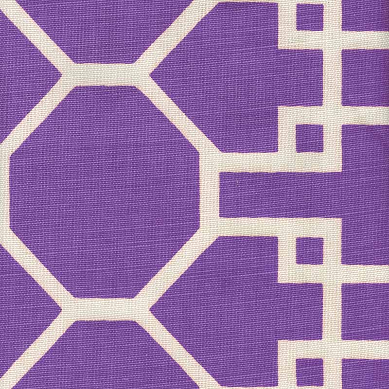 Quadrille Brighton Reverse Purple Fabric 300427F