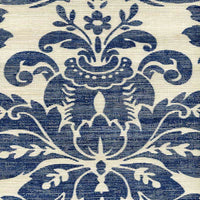 Quadrille Monty On Grasscloth Navy Wallpaper 302150R-04