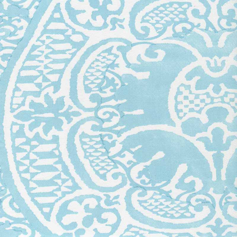 Quadrille Veneto Pale Aqua Fabric Sample 302226FWC