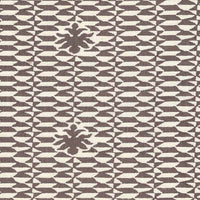 Quadrille Carlo Ii Brown Fabric 302237F