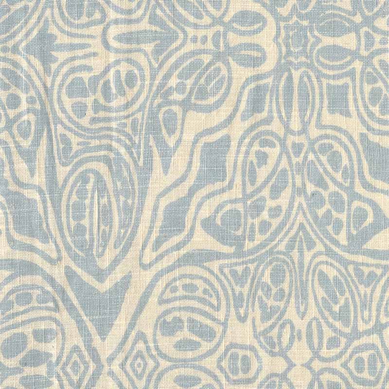 Quadrille San Michele Parma Blue Fabric Sample 302252F