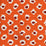 Quadrille Moroc Oranges On Oyster Fabric Sample 302278P