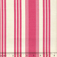 Quadrille Lane Stripe Pink Fabric 302743F