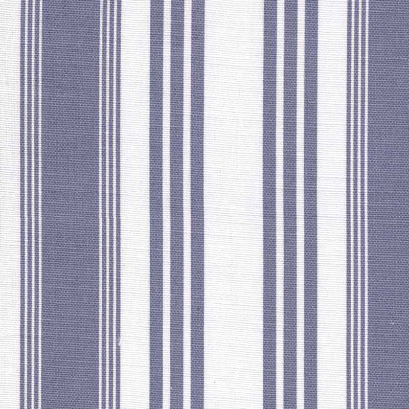 Quadrille Lane Stripe New Navy Fabric 302746F