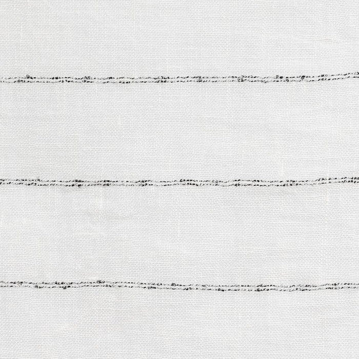 Holly Hunt Great Plains Linen Ticking Black & White Fabric Sample 3028/03