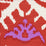 Quadrille Kazak Orange Pink Fabric Sample 302833F