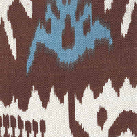 Quadrille Kazak Brown Celeste Fabric 302834F