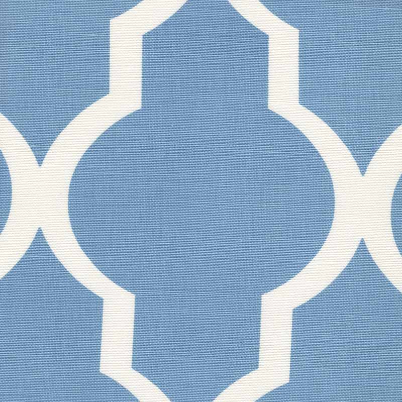 Quadrille Mirador Reverse One Color French Blues Fabric Sample 303715F-01