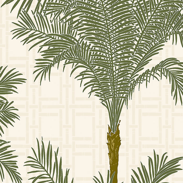 Schumacher Copacabana Palm Wallpaper Sample 3060