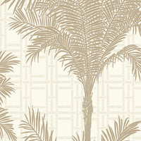 Schumacher Copacabana Warm Silver Wallpaper 3061
