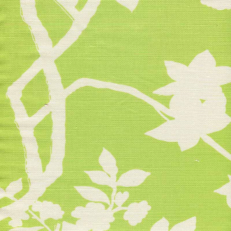 Quadrille Happy Garden Background Jungle Green Fabric 306186F