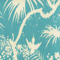 Quadrille Tropique Blotch One Color Light Turquoise Fabric 306230F