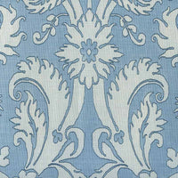 Quadrille Borghese Navy Windsor Blue Sky Fabric 306247F