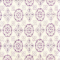 Quadrille Crawford Multi Lavender Fabric 306304CTTN