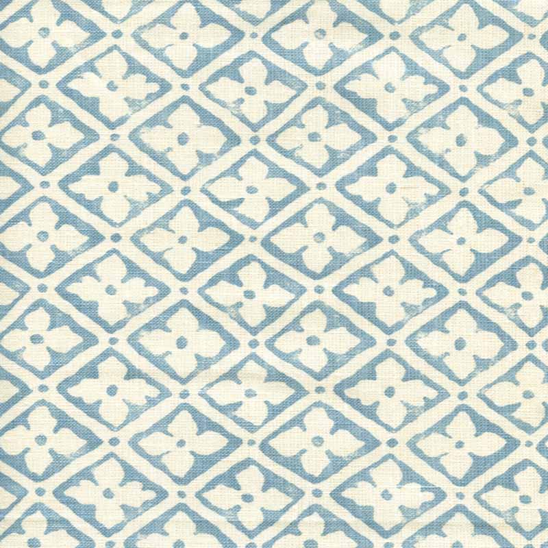 Quadrille Puccini Windsor Blue Fabric Sample 306330F-04