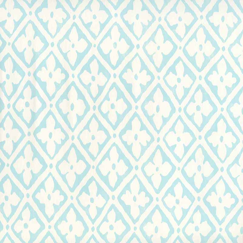 Quadrille Puccini Venice Blue Wallpaper Sample 306330W-03