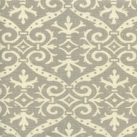 Quadrille French Damask Reverse Soft Gray Fabric 306495F-06